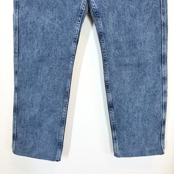 Sezane Tapered Denim Trouser Jeans High Waisted Hemmed - Picture 6 of 12
